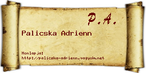 Palicska Adrienn névjegykártya